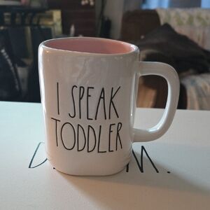 Rae Dunn I SPEAK TODDLER CERAMIC MUG